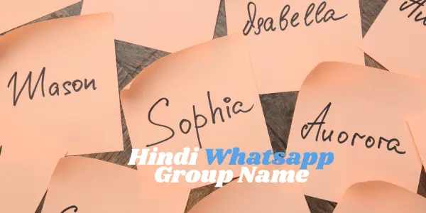 Hindi WhatsApp Group Names for Friends, Family